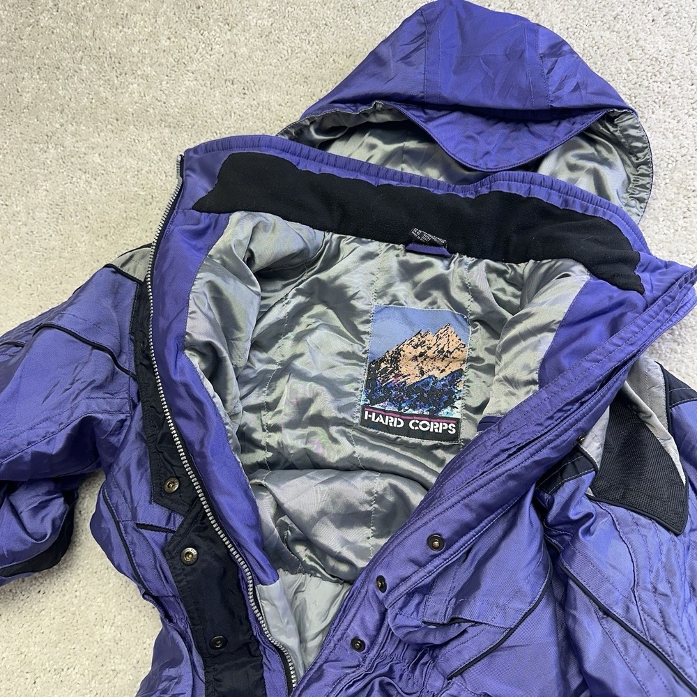 Vintage 80s 90s Womens One Piece Gore-Tex Ski Suit Blue Purple Size Large - Picture 4 of 13